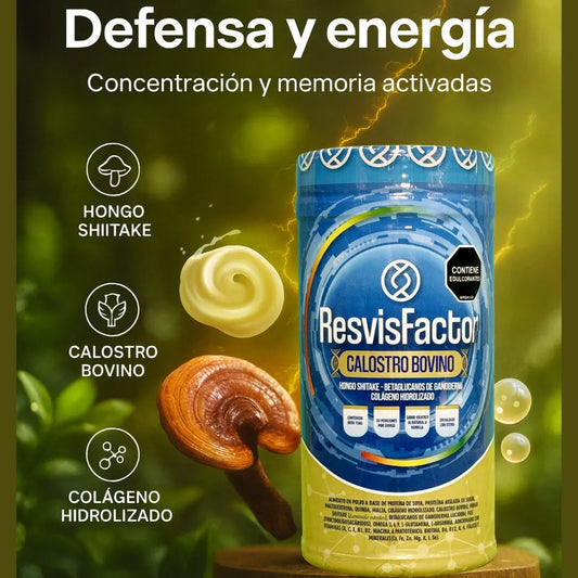 🌿¡DEFENSAS FUERTES Y ENERGÍA TODO EL DÍA CON RESVISFACTOR, FÓRMULA ÚNICA!🌿